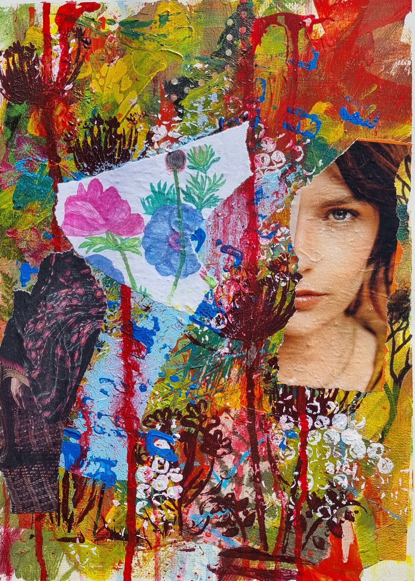 halbes Gesicht,Collage Kurt, 7